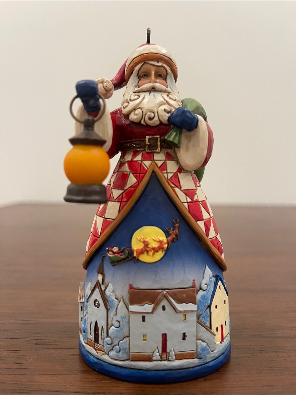 Jim Shore “Santa with Night Village” Hanging Ornament 2012